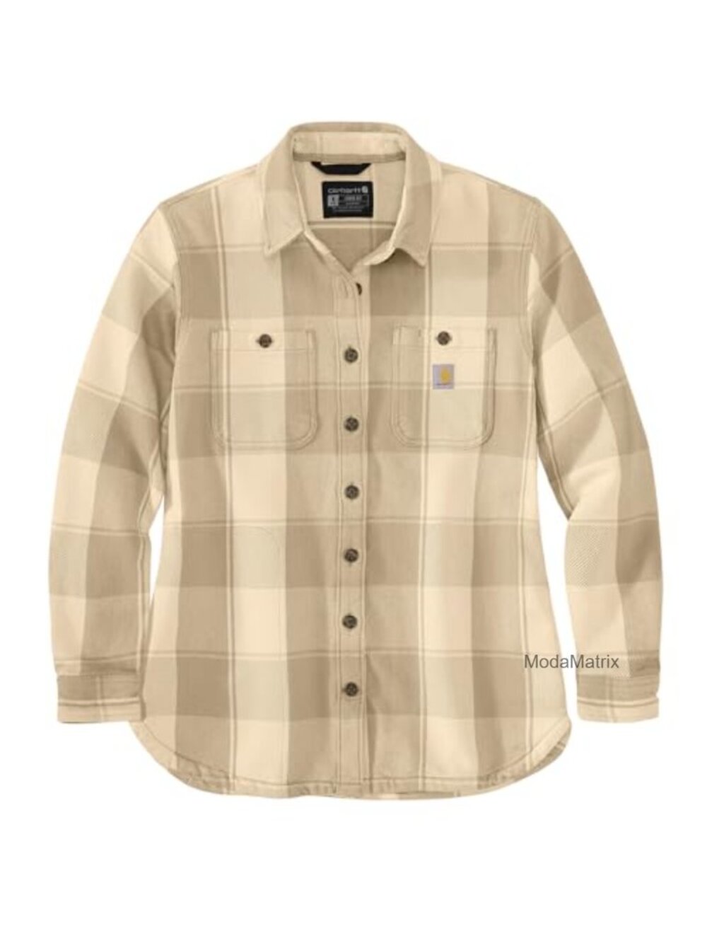 Carhartt Loose Fit Twill Plaid Shirt Jac Button Front L/S Work Outerwear